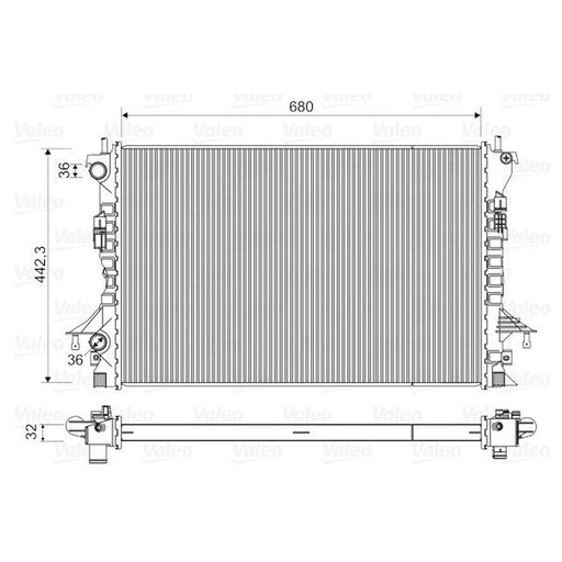 Valeo Engine Radiator 735489