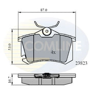 Comline 4 x Rear Brake Pad Set fits Seat Toledo III 2004-2009 1.6 1.9 2.0