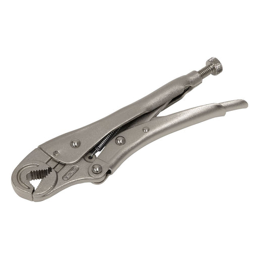 Sealey Locking Pliers Round Jaws 195mm 0-35mm Capacity AK6871 Sealey - Dynamic Drive