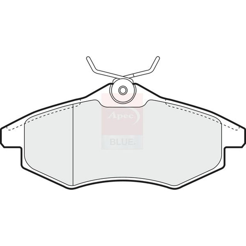 Apec Front Brake Pad Set fits Citroën C2 2003-2012 1.1 1.4