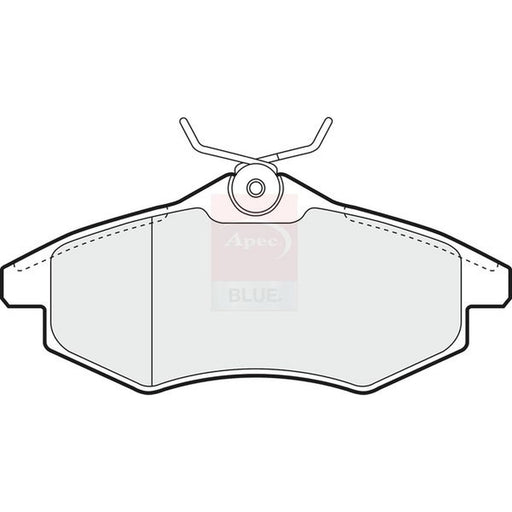 Apec Front Brake Pad Set fits Citroën C2 2003-2012 1.1 1.4