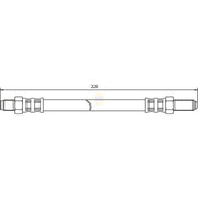 NAPA Brake Hydraulic Hose Line Rear fits Ford Granada 1985-1994