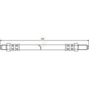 NAPA Brake Hydraulic Hose Line Rear NBH1421