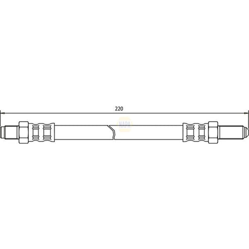 NAPA Brake Hydraulic Hose Line Rear NBH1421