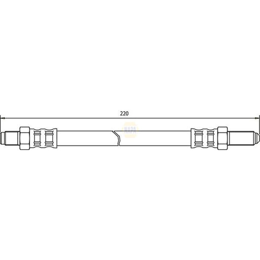 NAPA Brake Hydraulic Hose Line Rear fits Ford Granada 1985-1994