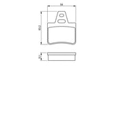 Bosch Front & Rear Pads fits Citroën Xantia 1993-2003 1.9 2.0 2.1 3.0