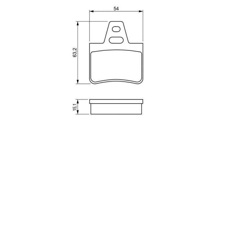 Bosch Front & Rear Pads fits Citroën Xantia 1993-2003 1.9 2.0 2.1 3.0