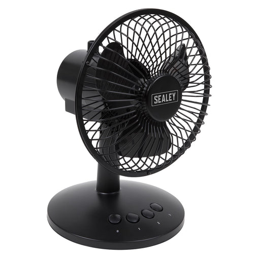 Sealey Oscillating USB Desk Fan 3-Speed 6" SFF6USB Sealey - Dynamic Drive