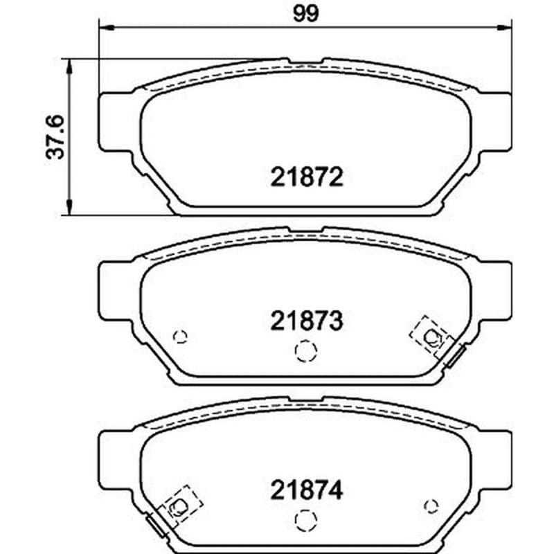 DON Front & Rear Brake Discs & Pads fits Mitsubishi Fto 1994-2001 2.0