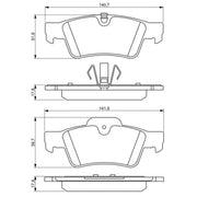 Bosch Front & Rear Pads fits Mercedes-Benz G-Class 2004-2018