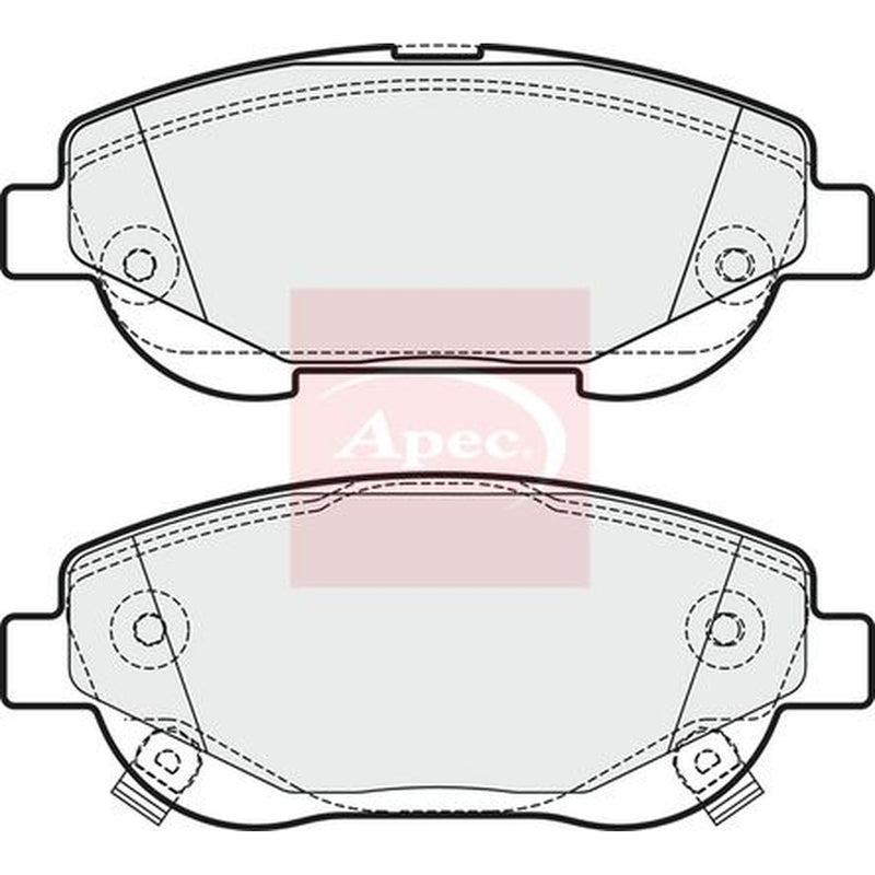 Apec Front Brake Vented Discs & Pads fits Toyota Avensis 2008-2018 2.0 2.2