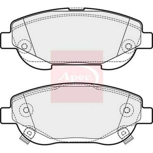 Apec Front Brake Vented Discs & Pads fits Toyota Avensis 2008-2018 2.0 2.2