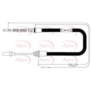 Apec Handbrake Cable Left Rear fits Nissan Cabstar E 1998-2006