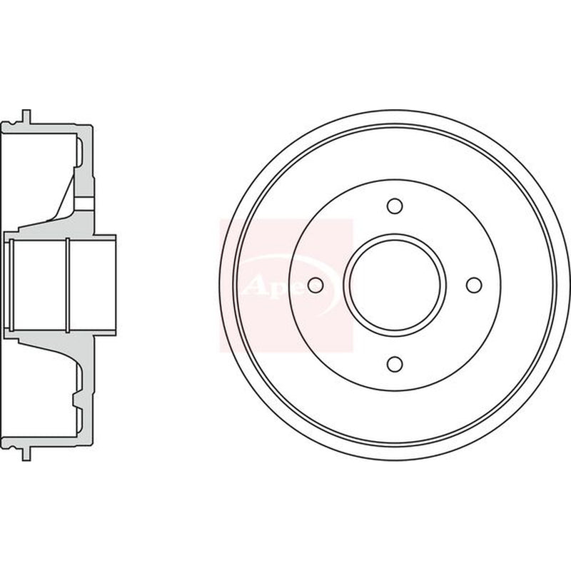 Apec Brake Drum Assembly