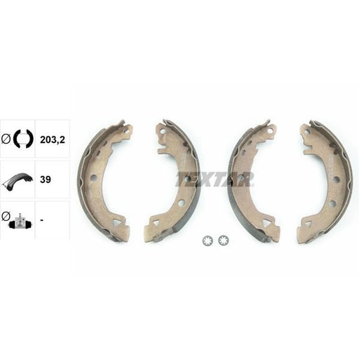 Textar Brake Shoe Set Axle Kit 91037901