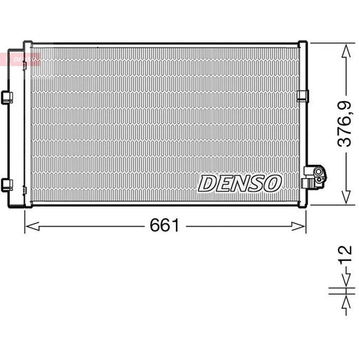 Denso Air Conditioning Condenser fits BMW 5 2016-2024
