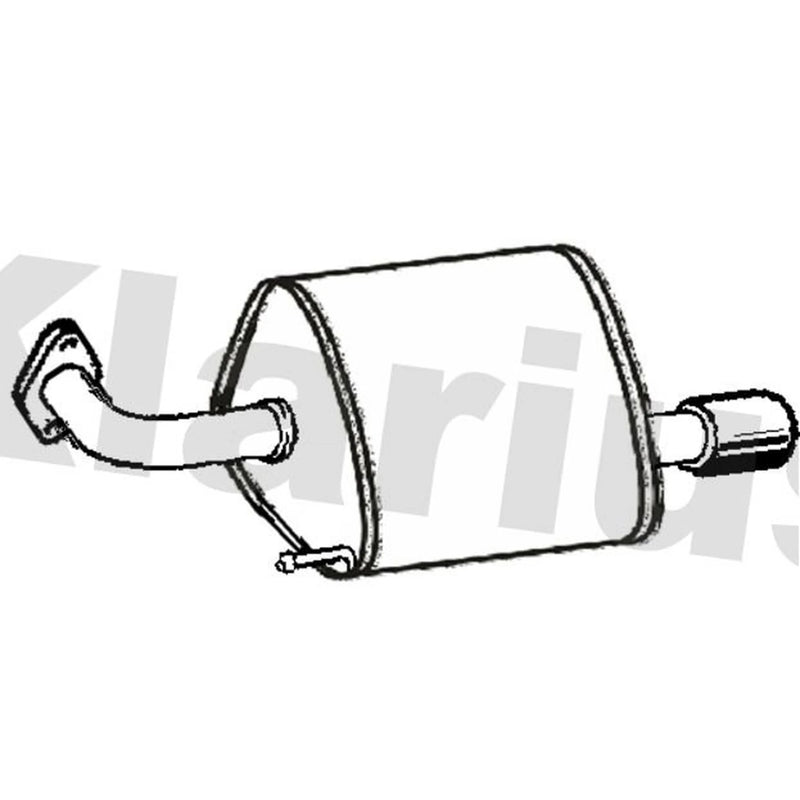 Klarius Box With Tail Pipe Left Rear fits Subaru Forester 2008-2013 2.0