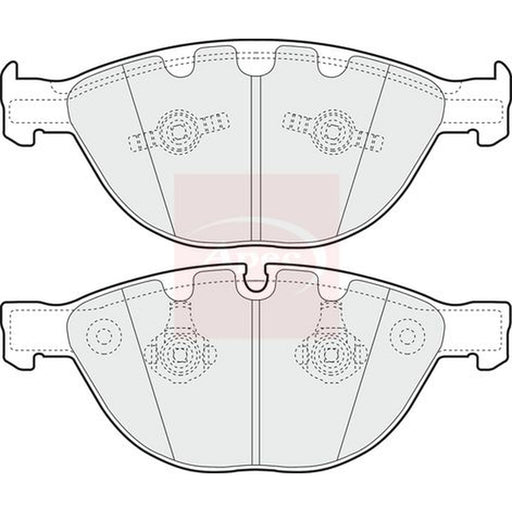 Apec Front Vented & Rear Vented Brake Discs & Pads fits BMW 5 2004-2010