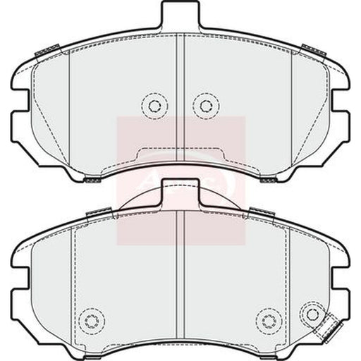 Apec Front Brake Pad Set fits Hyundai Elantra III 2000-2006 1.6 1.8 2.0