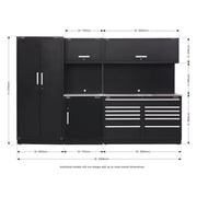 Sealey Premier Premier Storage System with Stainless Worktop 3.3m APMSCOMBO2SS Sealey Premier - Dynamic Drive
