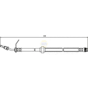 NAPA Brake Hydraulic Hose Line Lower NBH1306