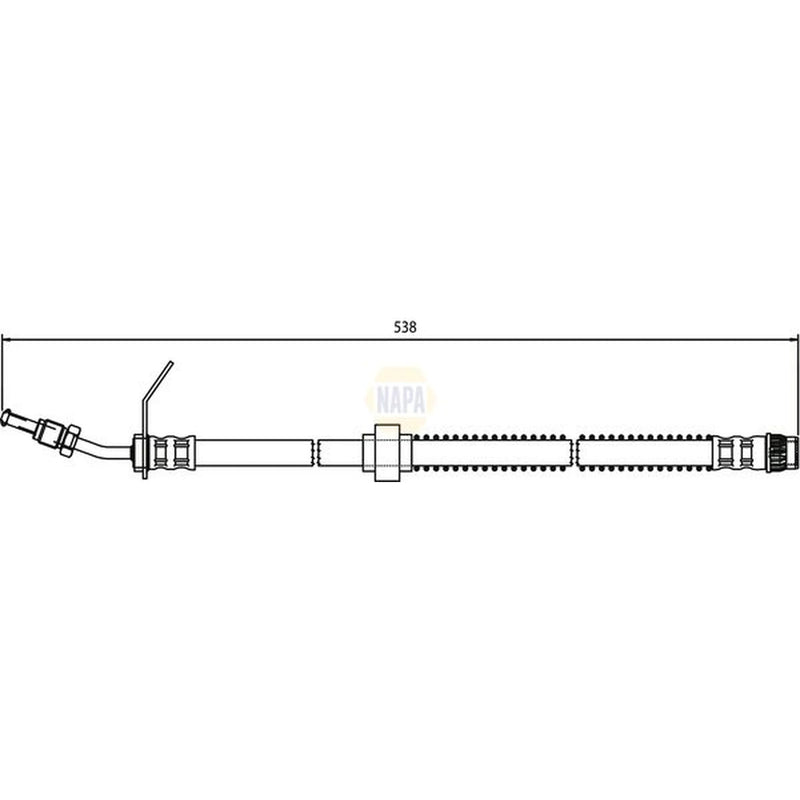 NAPA Brake Hydraulic Hose Line Lower NBH1306