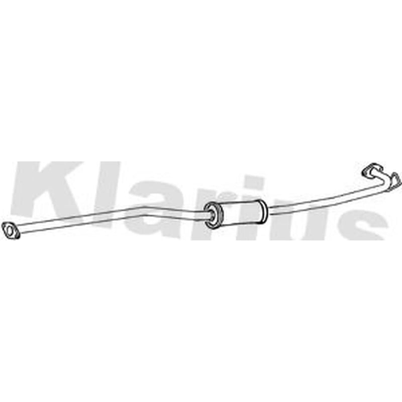 Klarius Box With Centre Pipe Centre fits Nissan X-Trail I 2001-2013 2.2