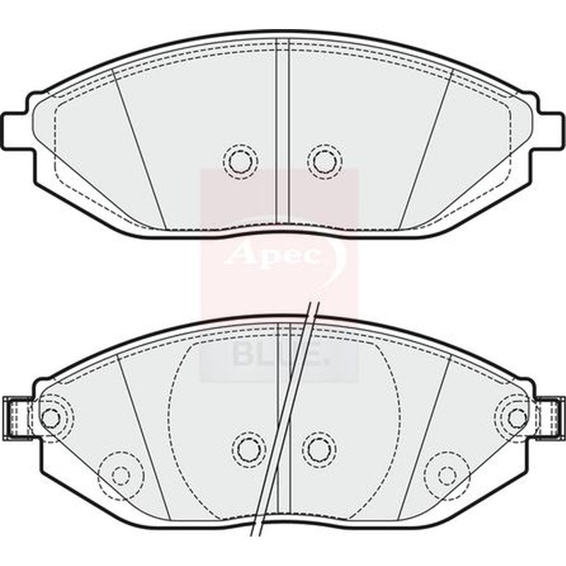 Apec Front Brake Vented Discs & Pads fits Chevrolet Spark 2010 on 1.0 1.2