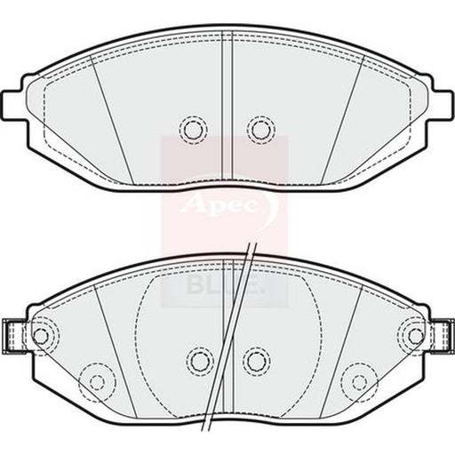 Apec Front Brake Vented Discs & Pads fits Chevrolet Spark 2010 on 1.0 1.2