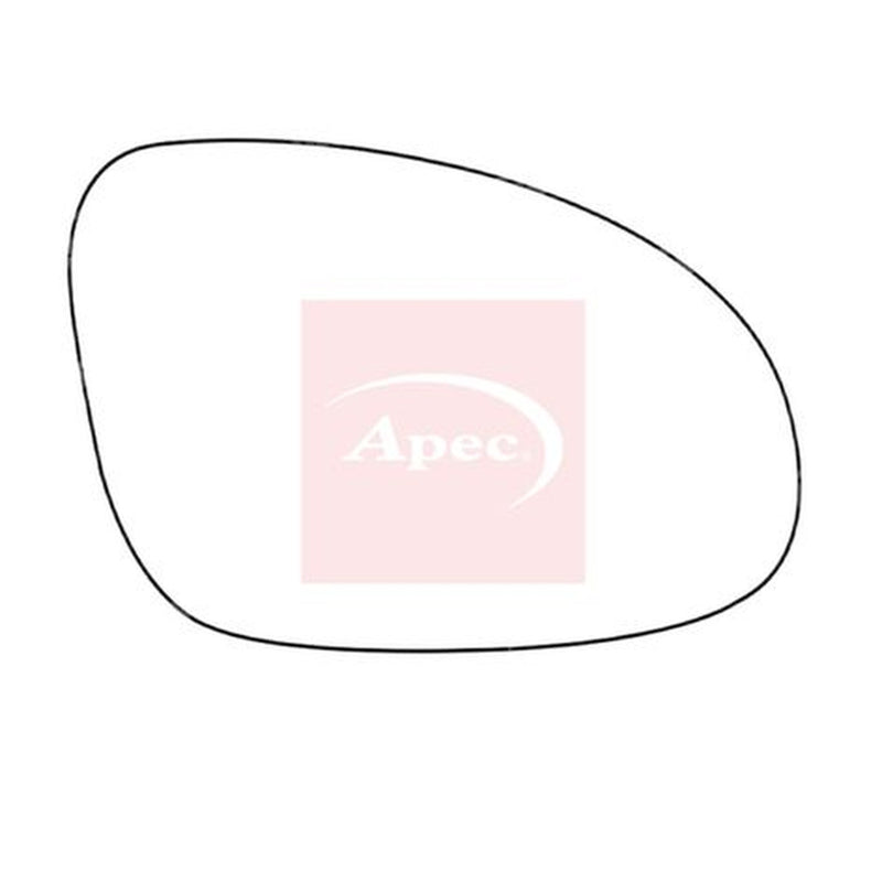 Apec Exterior Wing Mirror Glass Right fits Skoda Superb I 2001-2008