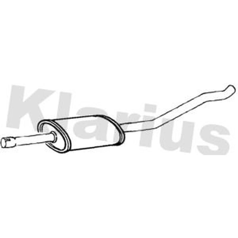 Klarius Box With Centre Pipe Centre fits Dacia Duster 2010-2018 1.6
