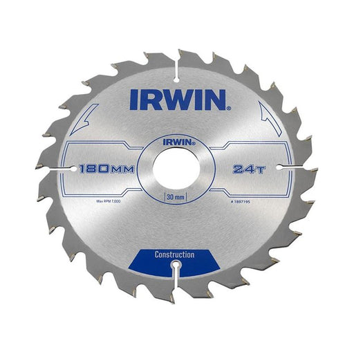 Irwin® Construction Circular Saw Blade 180 x 30mm x 24T ATB IRWIN® - Dynamic Drive