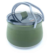 Wolf Outdoors EzyStow Collapsible Kettle 1L Olive Green Wolf Outdoors - Dynamic Drive