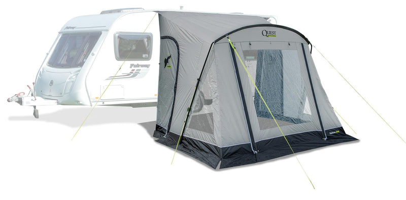 Quest Falcon Pro 260 Poled Porch Caravan Awning Grey Quest Leisure - Dynamic Drive