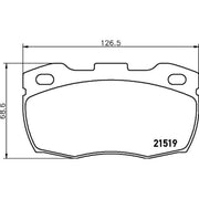 Mintex Front Brake Pad Set fits Land Rover Defender 1990-2016 2.5 3.5 3.9