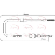 Apec Handbrake Cable Right Rear CAB1532
