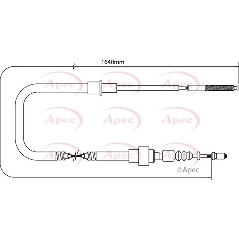 Apec Handbrake Cable Right Rear CAB1532