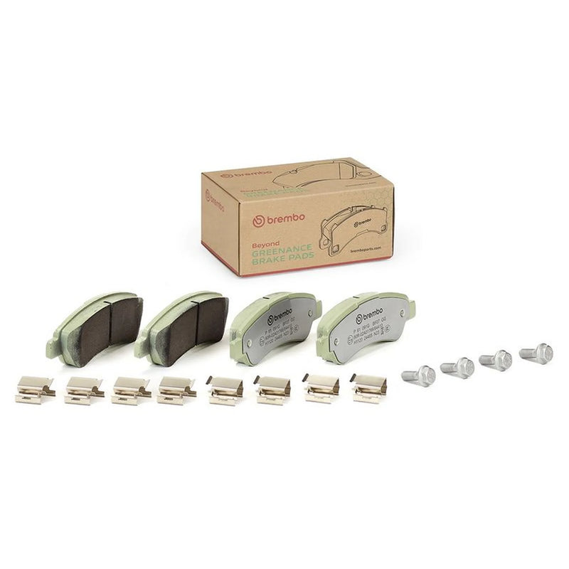 Brembo 4 x Rear Brake Pad Set fits Citroën Relay III 2006-2020 2.2 3.0