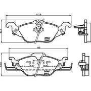 DON Front Brake Pad Set fits Chevrolet Corsa 2000-2002 1.7