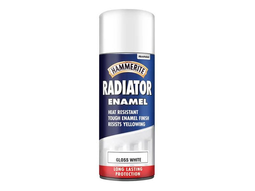 Hammerite Radiator Enamel Aero Gloss White 400ml Hammerite - NN4 Online