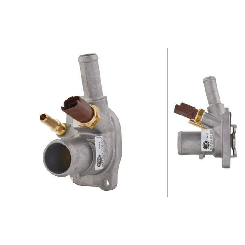 Hella Thermostat Kit (Thermostat + Coolant Temperature Sensor) fits Fiat Punto