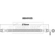 Borg & Beck Brake Hydraulic Hose Line inner BBH9105