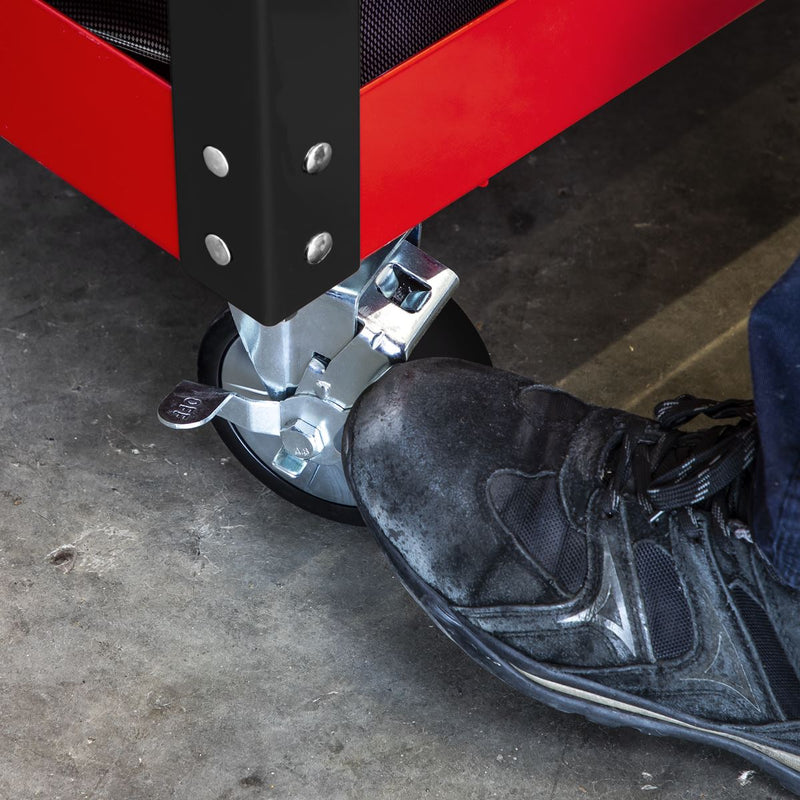 Superline PRO Heavy-Duty Mobile Tool & Parts Trolley 5 Drawers & Lockable Top Superline Pro - Dynamic Drive