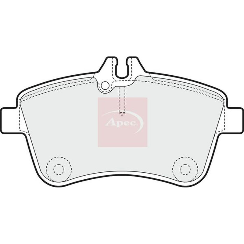 Apec Front Brake Pad Set fits Mercedes-Benz A-Class 2004-2012