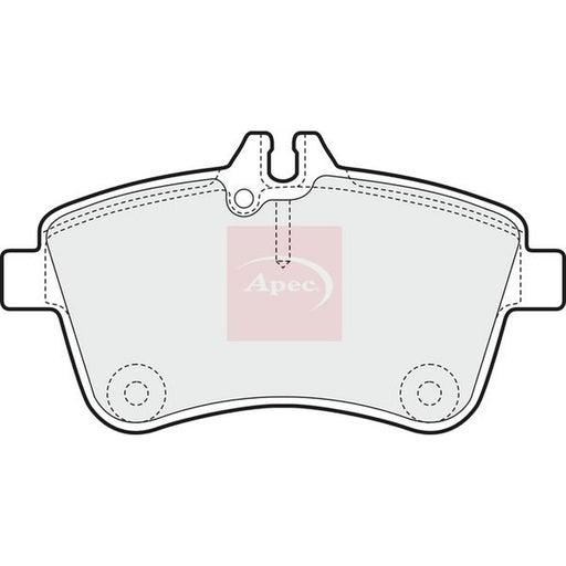 Apec Front Brake Pad Set fits Mercedes-Benz A-Class 2004-2012