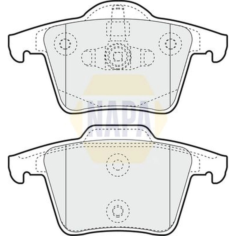 NAPA Rear Brake Pad Set fits Volvo XC90 I 2002-2014 2.5 3.2