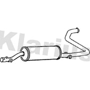 Klarius Box With Tail Pipe Rear fits Citroën C25 1981-1994 1.8 2.0