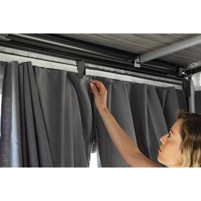 Fiamma Dark Grey Curtains Kit 3 Pairs (08761A01 ) for complete privacy Fiamma - Dynamic Drive