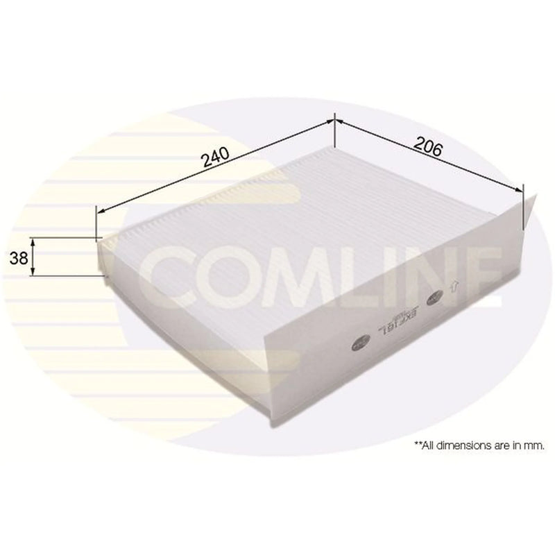 Comline Cabin Air Filter (Pollen Filter) fits Ford C-Max 2007-2010 1.6 1.8 2.0