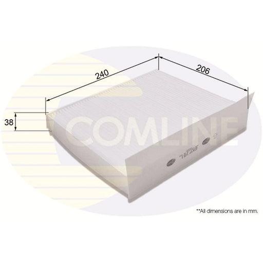 Comline Cabin Air Filter (Pollen Filter) fits Ford C-Max 2007-2010 1.6 1.8 2.0